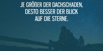 Dachschaden mit Blick auf die Sterne