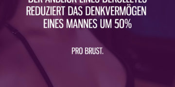 Der Anblick eines Dekollétes