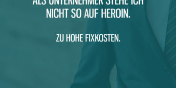 Heroin zu hohe Fixkosten