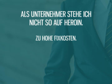 Heroin zu hohe Fixkosten