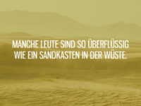 Sandkasten in der Wüste