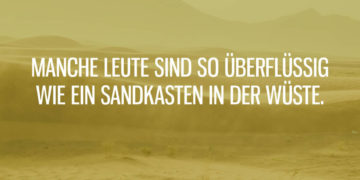 Sandkasten in der Wüste