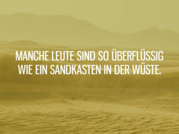 Sandkasten in der Wüste