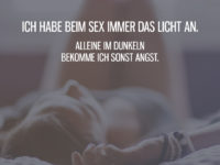 Beim Sex immer das Licht an