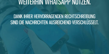 Nachrichten dank Rechtschreibung verschlüsselt