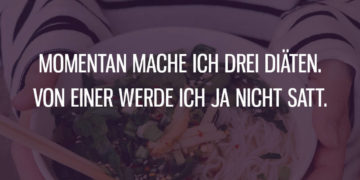 Von einer Diät werde ich nicht satt