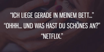Ich liege gerade in meinem Bett...