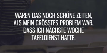 Nächste Woche Tafeldienst