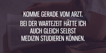 Wartezeit beim Arzt