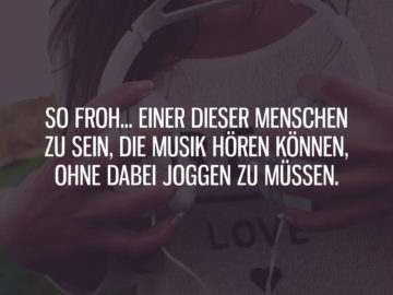 Musik hören ohne joggen