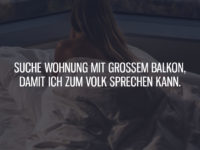 Suche Wohnung mit großem Balkon