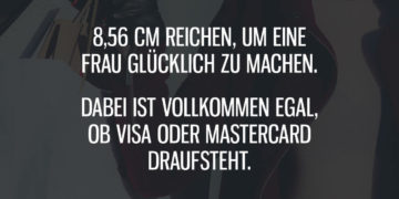 8,56 cm reichen, um eine Frau glücklich zu machen