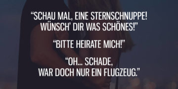 Schau mal, eine Sternschnuppe!