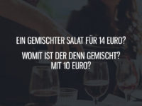 Ein gemischter Salat für 14 Euro