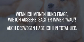 Wenn ich meinen Hund frage, wie ich aussehe