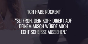 Ich habe Rücken