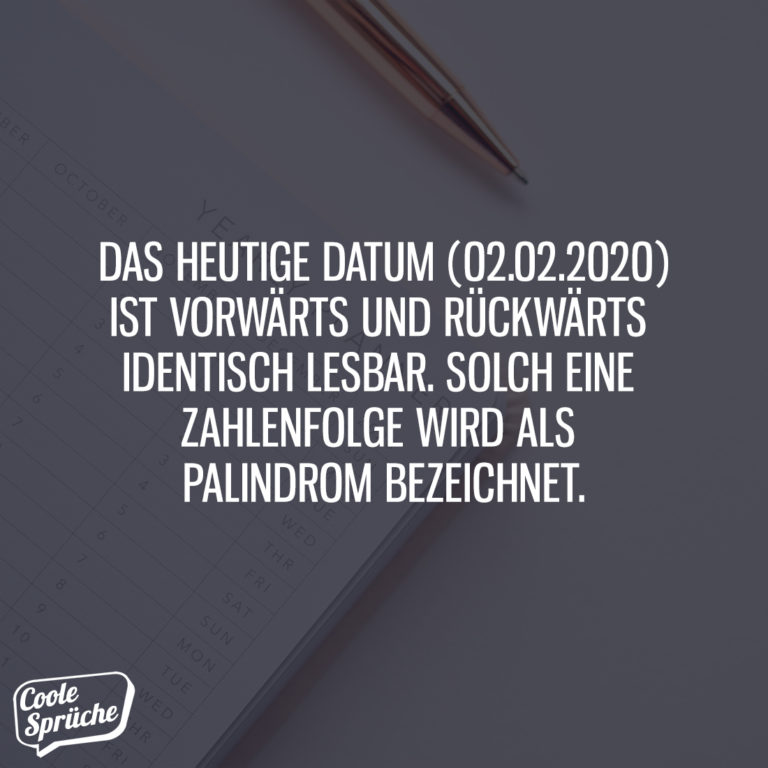 02.02.2020: Das erste palindromische Datum seit 900 Jahren